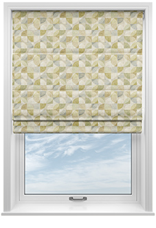 Mosaic Tile, Zest - Twist&Fit Roman Blind